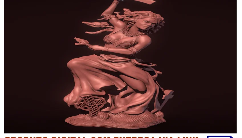 STL Para Impressão 3D - Oyá Iansã (Inhançã)