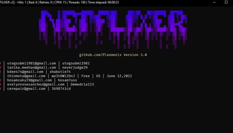 👻 Verificador rápido de contas da Netflix