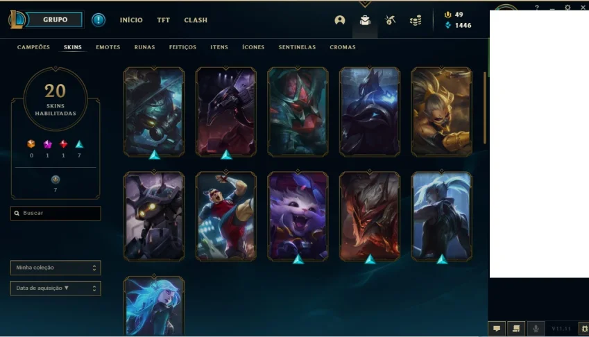 Conta LOL gold 3