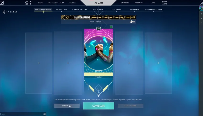 Conta VALORANT - Nivel 210 + 170 Skins