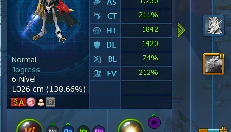 LADMO Conta mid game sever omegamon