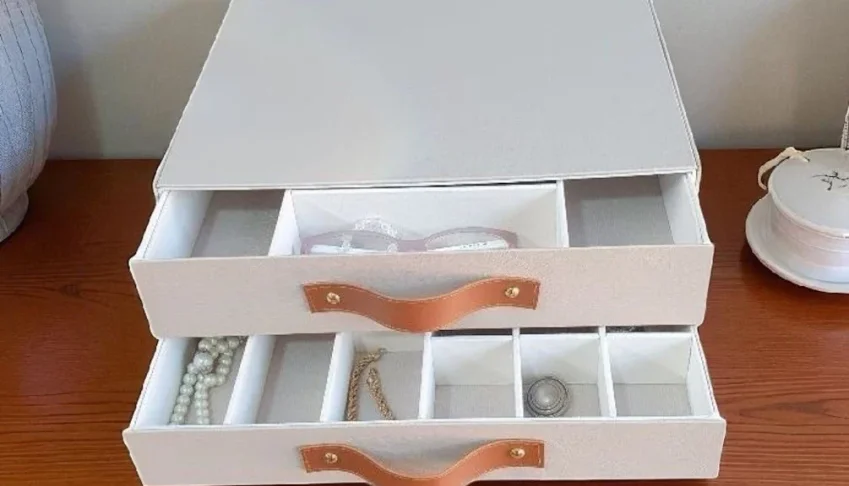 Gaveteiro para Joias e Bijuterias de 2 Gavetas