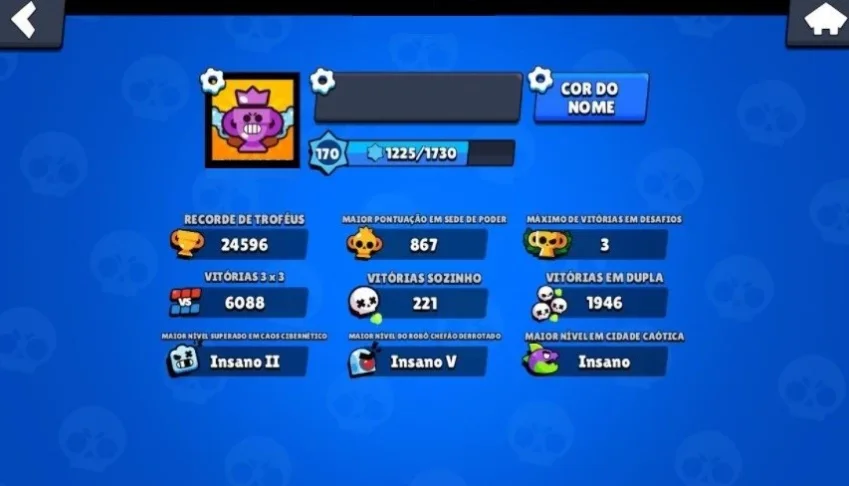 Conta Brawl Stars 24500 troféus.