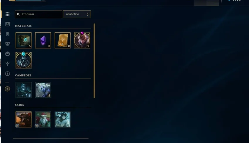 Vendo conta Plat4 3 skins