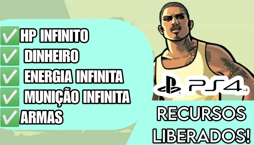 Grand Theft Auto (GTA) - San Andreas: Hp, Dinheiro, Armas
