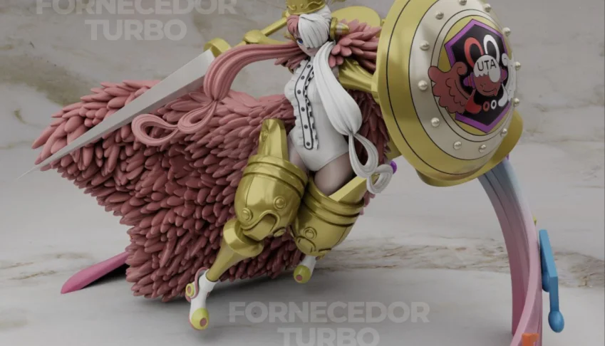 Uta One Piece 3D - Arquivo .Stl Para Impressão 3D