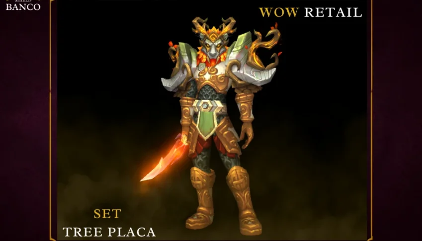 World of Warcraft - Transmog de PLACA + Espada (Completo)