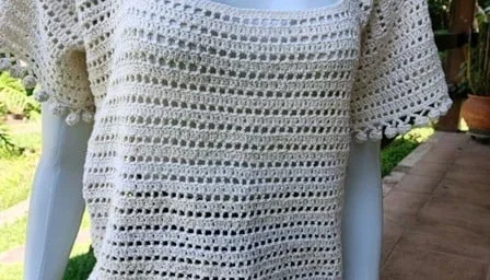 Blusa Anabela de Crochê