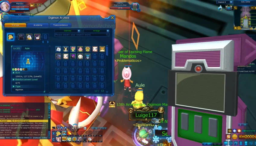 Conta Digimon Masters Online