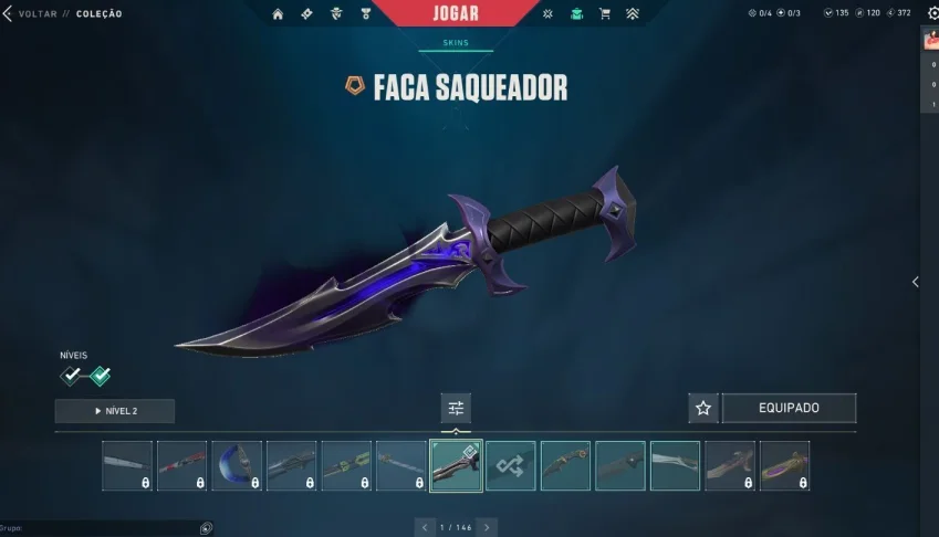 Valorant Com Faca E Coleções Raríssimas