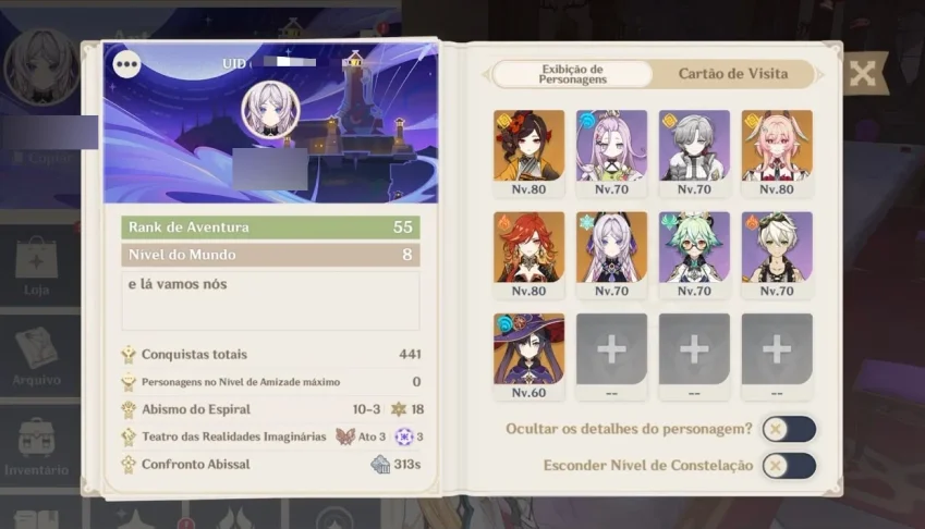 GENSHIN ACCOUNT - AR 55 (With Mavuika/Citlali/Chiori/Linnea)