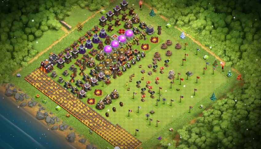 Vila em Clash of Clans CV 10 FULL + 17.000 GEMAS