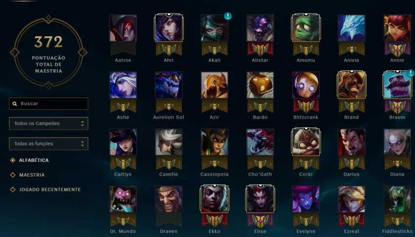 Conta Diamante 5 + todos os personagens + 42k rp de skins
