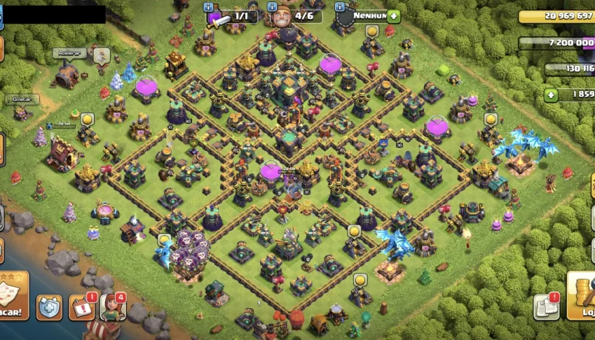 🏰 Conta Clash of Clans – CV 14 Full (Alta Performance) 🏰