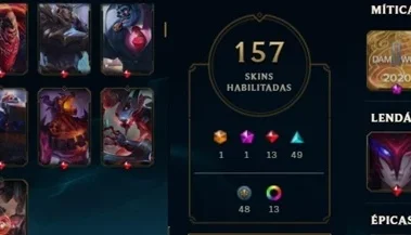 CONTA LOL 431 EX DIMA, DIVERSAS SKINS