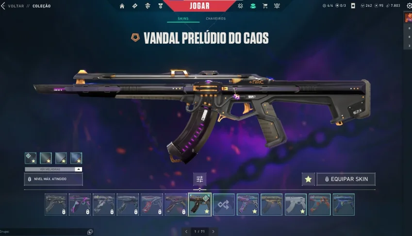 Conta do valorant com skin