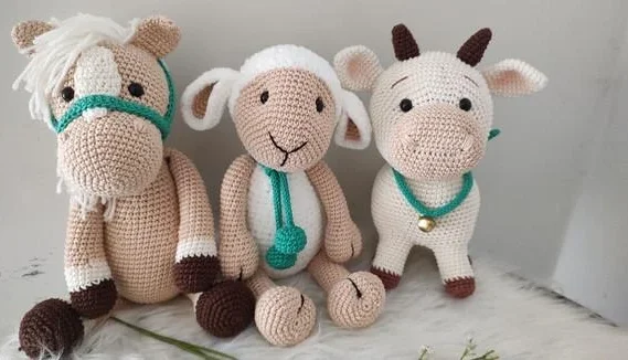 Trio Fazendinha Amigurumi
