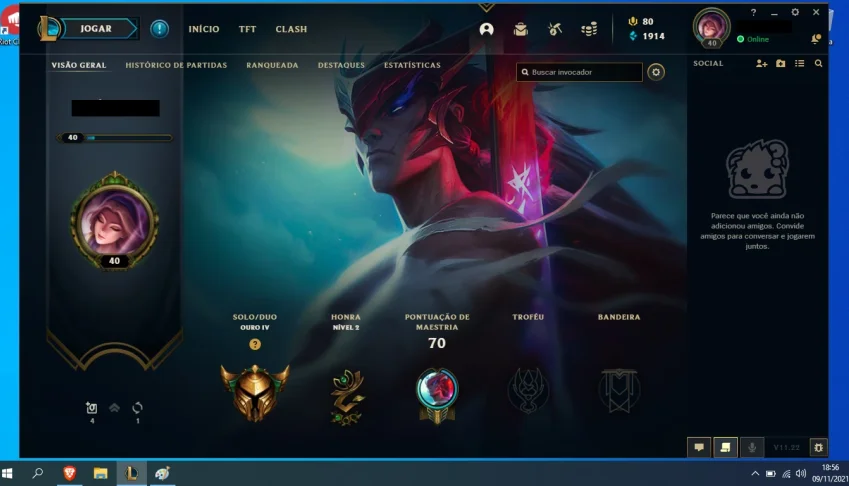 Contas Smurfs LOL