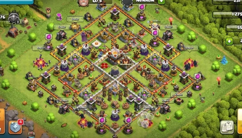 CV 11 Full, 6 construtores, 2 k de gemas, full itens