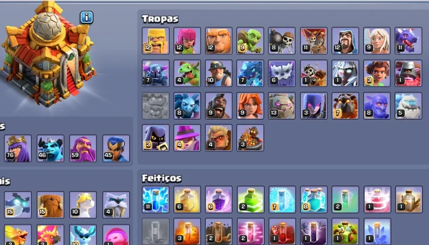 Conta Clash of Clans Cv16 quase full