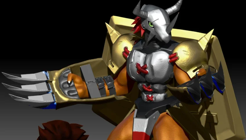 Tai And Wargreymon Stl 3D