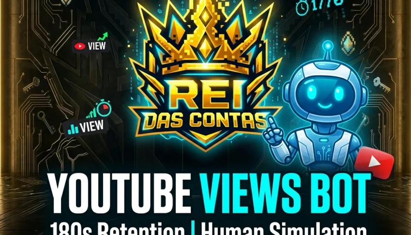 Bot de Views YouTube com Retenção de 180s (Simulação Humana)