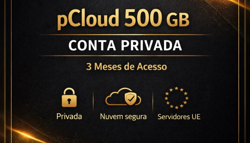 ☁️pCloud 500 GB–Conta Privada–Garantia 30Dias–Trimestral⚡📫