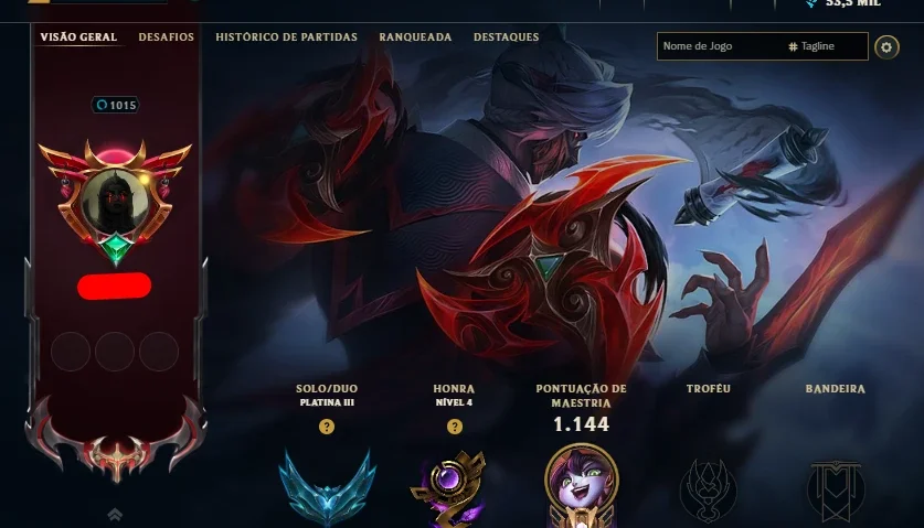 [Conta Mono Sup] Main Sup Maestria Lulu/janna/teemo 500 Skin