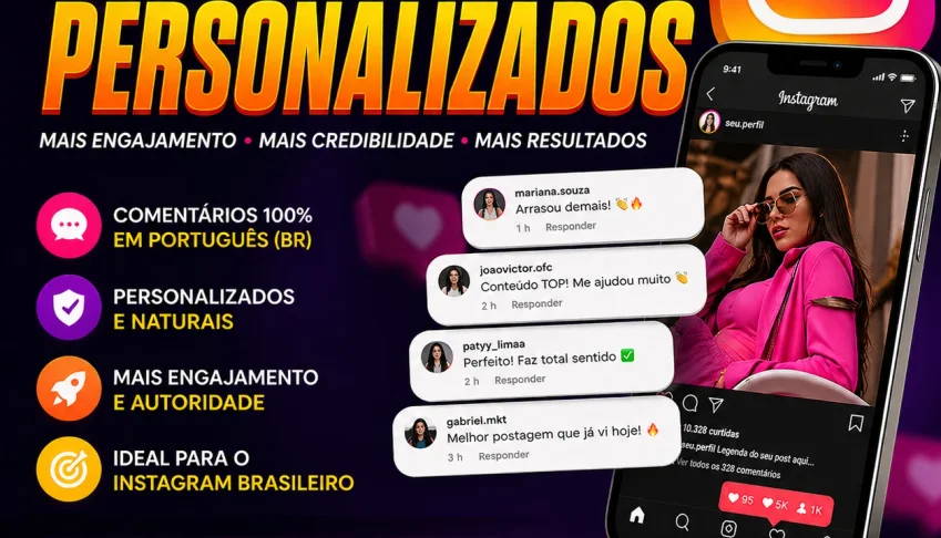 💬 Comentários Instagram Personalizados | 100% Brasileiros