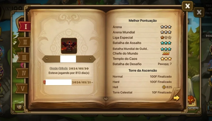 Conta Summoners War - Desapego