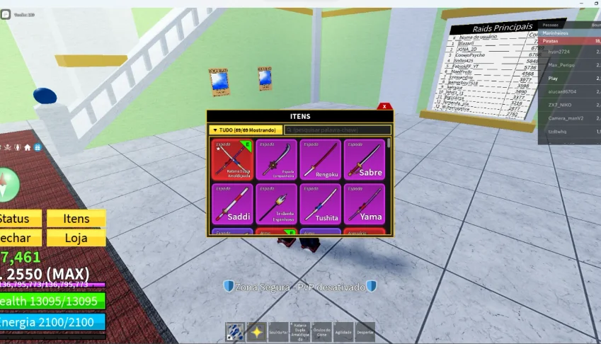 Conta Blox fruits
