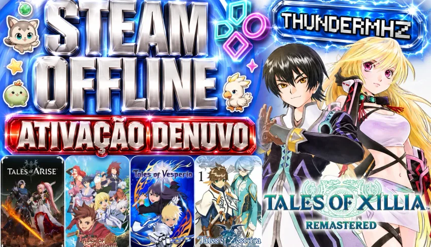 Tales of Xillia Remastered + 4 Tales of - Conta Steam OFFLIN