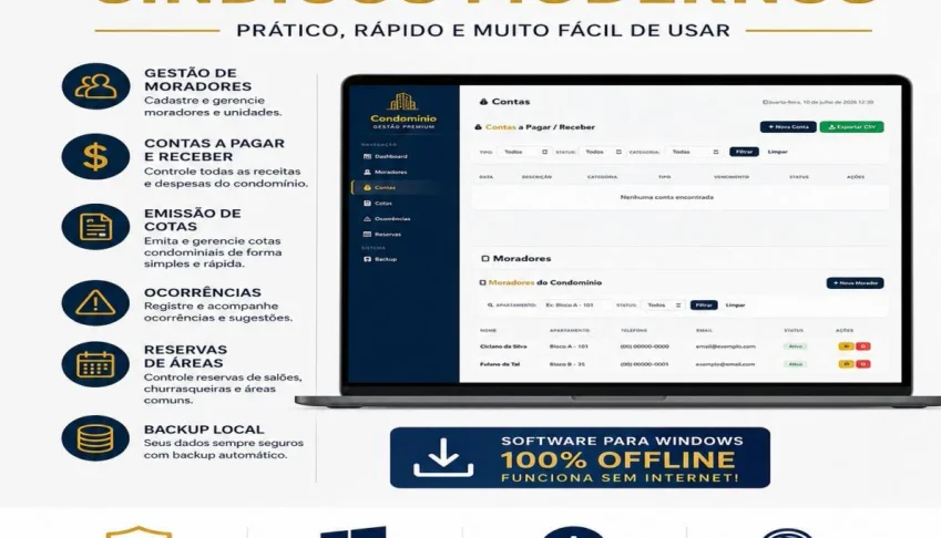 Condomínio Gestão Premium - O Sistema Completo para Síndicos