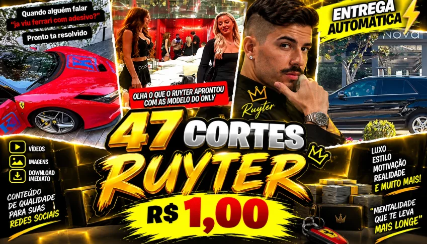 🔥 Pack 47 Cortes Ruyter – Conteúdo para Redes Sociais por A