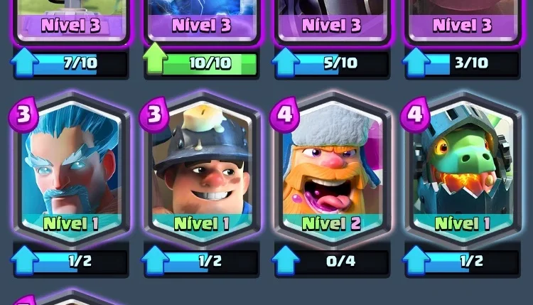 Clash Royale - nv 10 com 5 Lendárias
