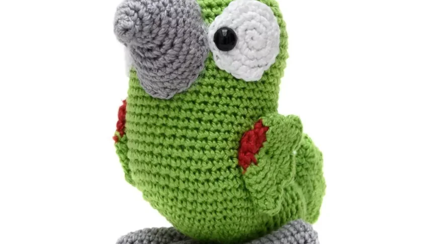 Papagaio Alegre em Amigurumi