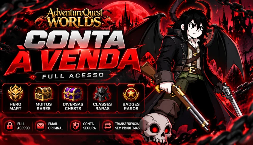 Conta AQW " Adventure Quest Worlds " - 209 Badges - Heromart
