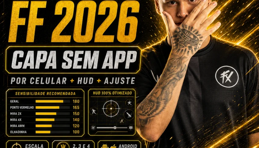 Pack Sensi MT7 Style FF 2026 | Capa + HUD PRO | Sem App