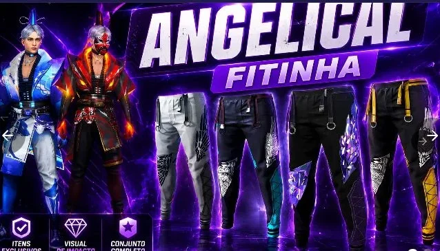Free Fire/Contas Level 20/Com Skins Tops