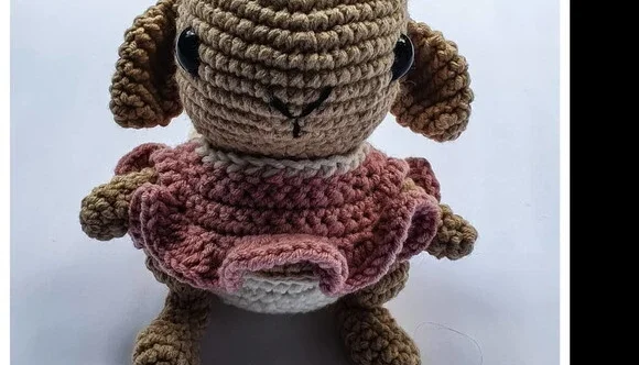 filhinha coelha popsom amigurumi