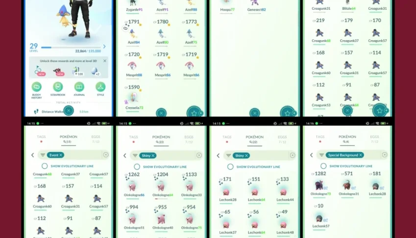 Lvl 29 🔥 2 Azelf Shiny ✨ + 10 Lendários D109