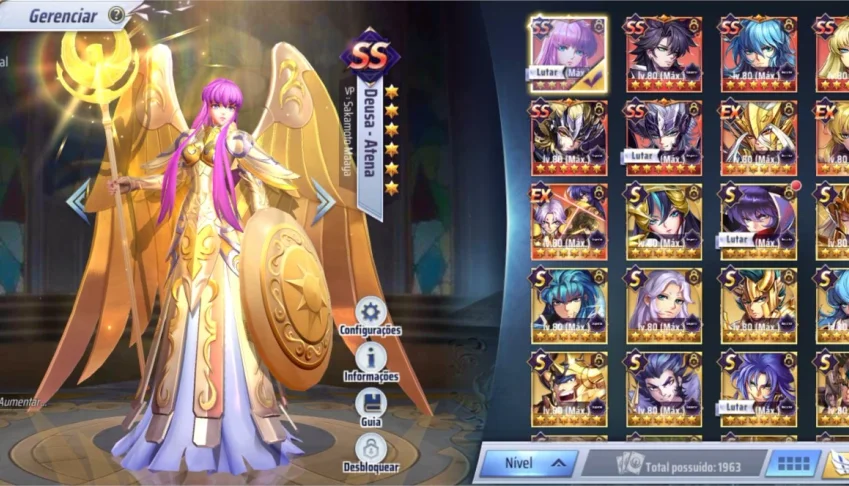 Conta Saint Seiya Awakening A4