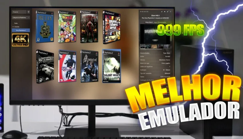 Ps2 Emulador Box 4K Melhor Versão com Super Box PS2