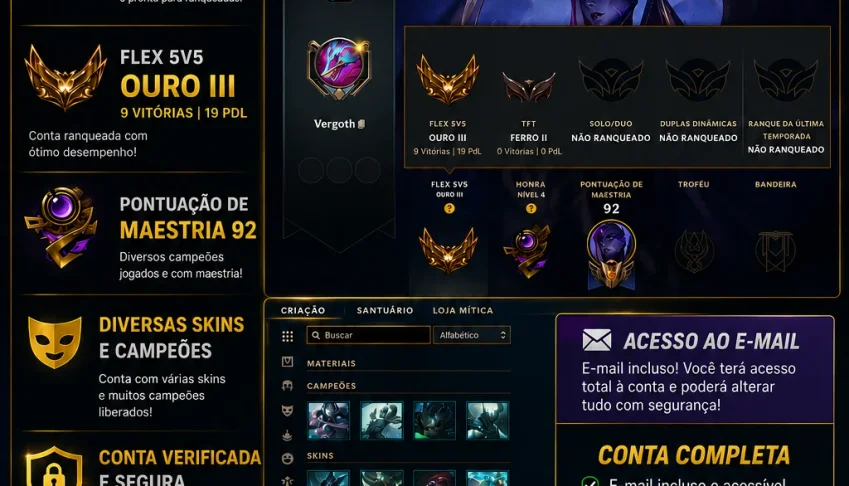 Conta League Of Legends À Venda