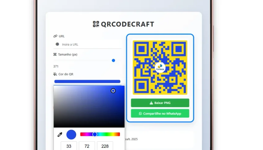 Script Gerador de QR Code
