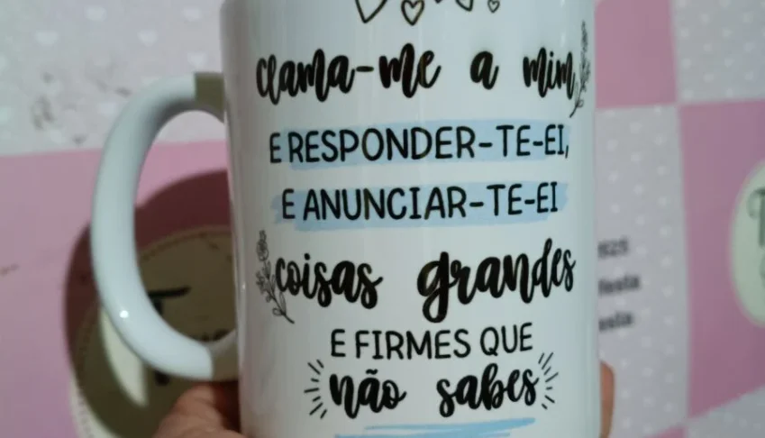 Caneca de Porcelana Branca - Salmo 50:15