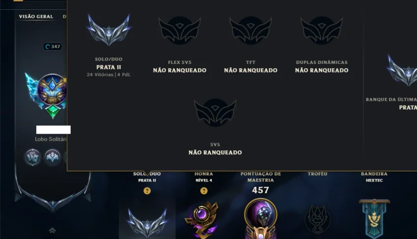 Prata 2 com 145 Champs e 92 Skins ( ADC / JG / TOP )