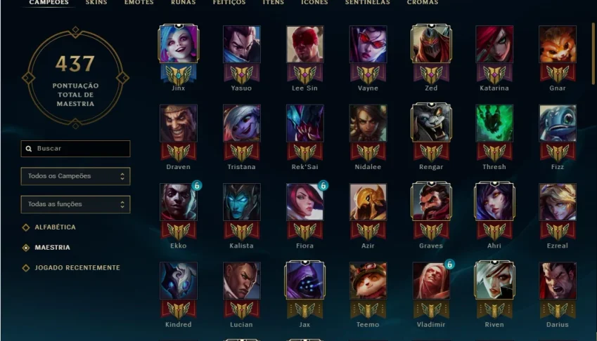 Conta League of Legends