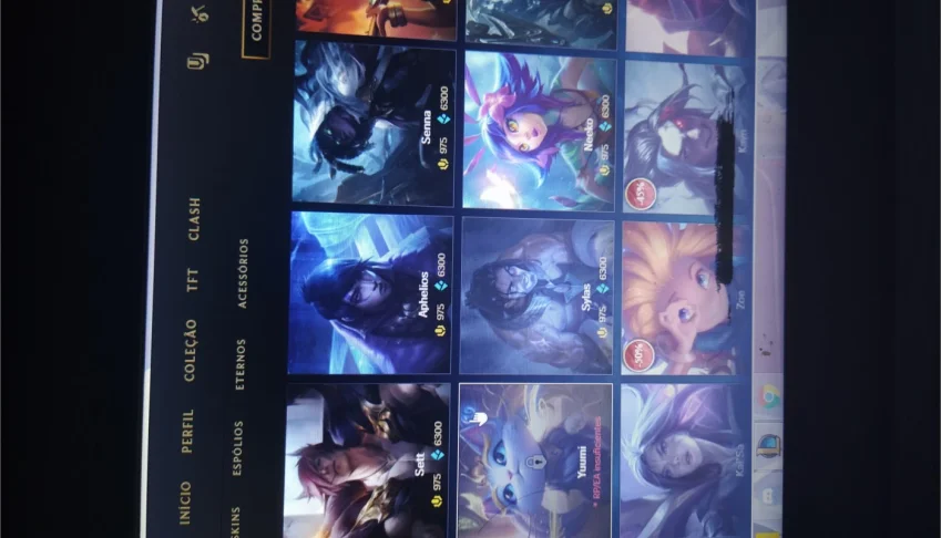 Conta lol 155 campeões 107 skins
