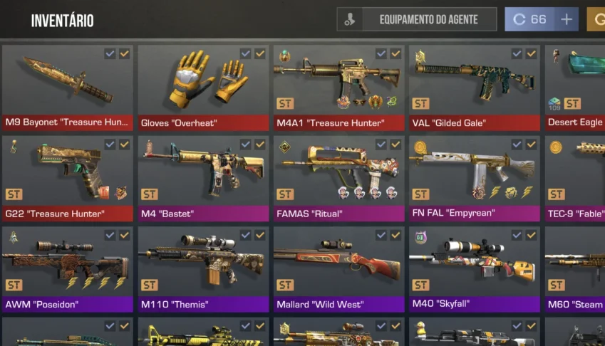 Conta muito boa Standoff 2 no preço